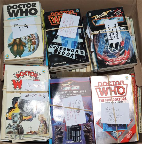 Doctor Who - Target Book Series, numbers 1-156, and extra Target related books, (missing number 106).